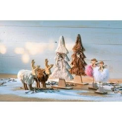 BAUHAUS Dekofigur Weihnachtsbaum Kunstpelz, Höhe: 40 Cm, Farbig Sortiert -Jalousien Verkäufe 12 1611