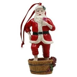 BAUHAUS Christbaumschmuck Weihnachtsmann Rot, Harz, 1 Stk.