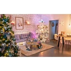 BAUHAUS Christbaumkugel-Mix Weiß/Silber, Glas, Durchmesser: 4 Cm - 7 Cm -Jalousien Verkäufe 12 1665