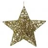 BAUHAUS Christbaumschmuck Stern Gold, Draht, Eckig