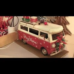 BAUHAUS Dekofigur Weihnachtsbus Höhe: 27 Cm, Metall, Rot -Jalousien Verkäufe 12 1680