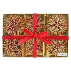 BAUHAUS Christbaumschmuck Braun, Stroh, Durchmesser: 7 Cm