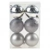 BAUHAUS Christbaumkugel-Mix Silber, Kunststoff, Durchmesser: 8 Cm, 6 Stk. -Jalousien Verkäufe 12 1695