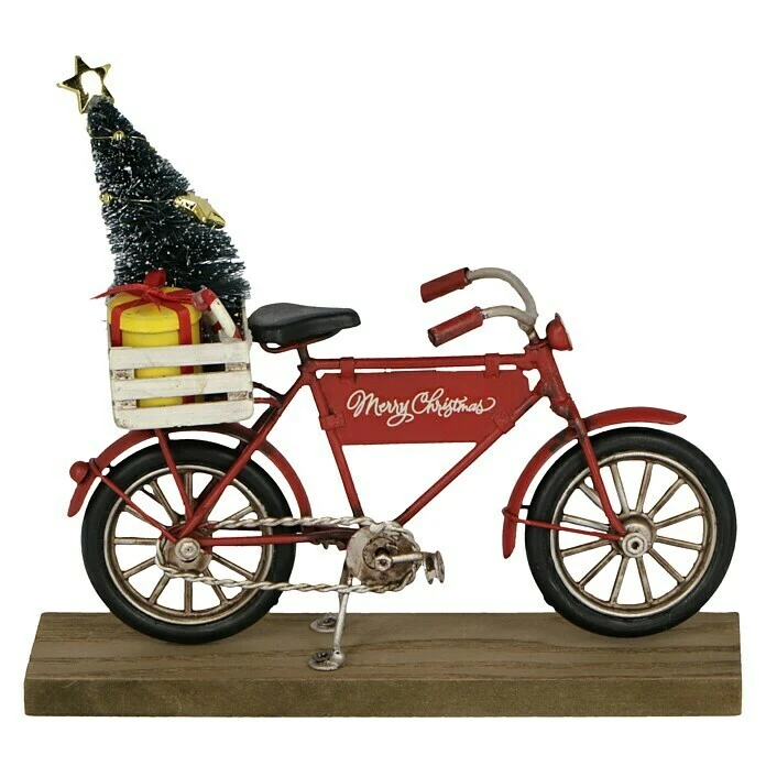 BAUHAUS Dekofigur Weihnachtsfahrrad Höhe: 18 Cm, Rot, Metall 4 BAUHAUS Dekofigur Weihnachtsfahrrad Höhe: 18 Cm, Rot, Metall – Bild 2