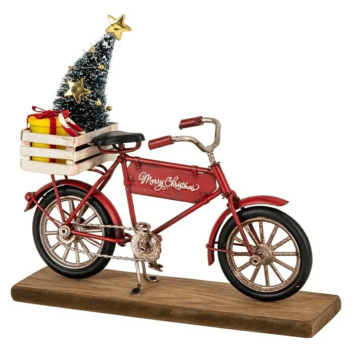 BAUHAUS Dekofigur Weihnachtsfahrrad Höhe: 18 Cm, Rot, Metall 8 BAUHAUS Dekofigur Weihnachtsfahrrad Höhe: 18 Cm, Rot, Metall – Bild 6