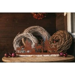 BAUHAUS Dekoelement Wald Mit Tieren L X H: 60 X 30 Cm -Jalousien Verkäufe 12 1709