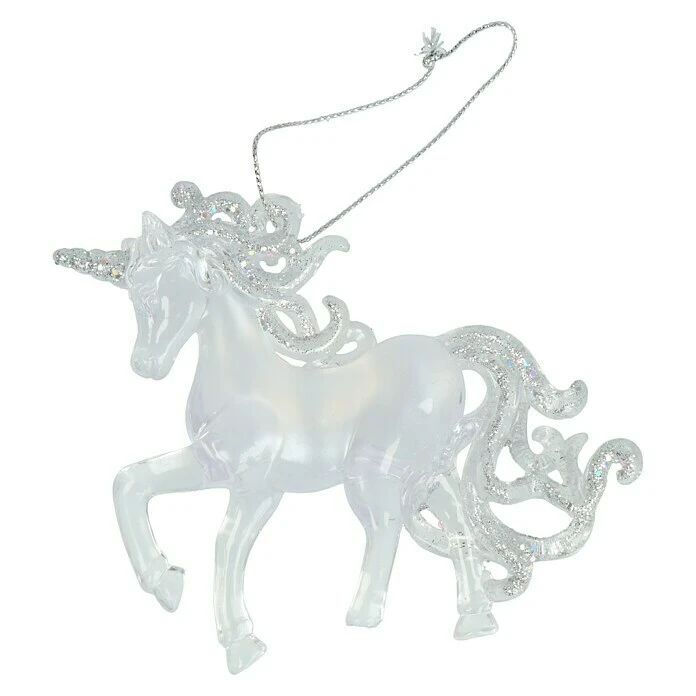 BAUHAUS Christbaumschmuck Einhorn Silber, Kunststoff, 1 Stk. 4 BAUHAUS Christbaumschmuck Einhorn Silber, Kunststoff, 1 Stk. – Bild 2
