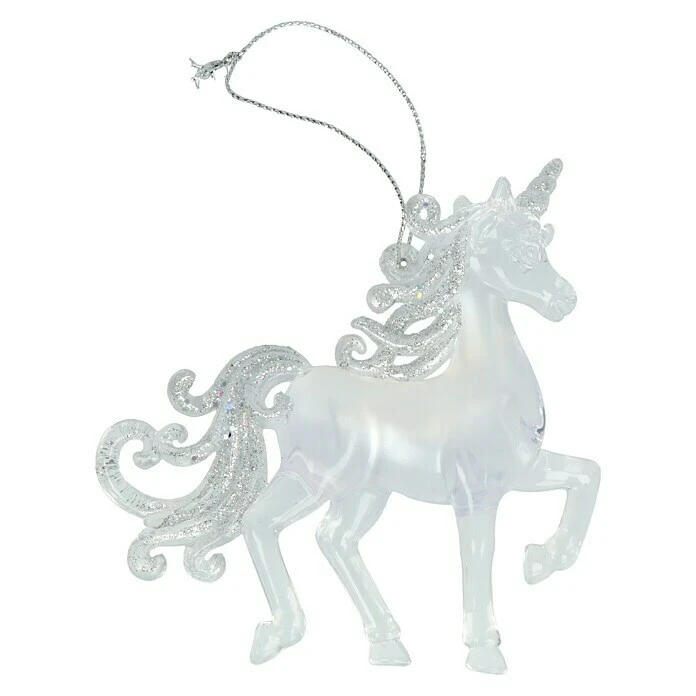 BAUHAUS Christbaumschmuck Einhorn Silber, Kunststoff, 1 Stk. 5 BAUHAUS Christbaumschmuck Einhorn Silber, Kunststoff, 1 Stk. – Bild 3