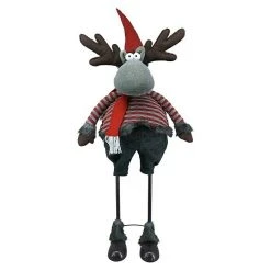 BAUHAUS Elch Höhe: 122 Cm, Wackeleffekt, Mit Mütze & Schal