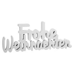 BAUHAUS Dekoelement Schriftzug Kunststoff, Weiß