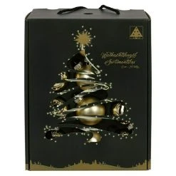 BAUHAUS Christbaumkugel-Mix Gold, Glas, Durchmesser: 6 Cm, 24 Stk.