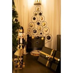 BAUHAUS Christbaumkugel-Mix Gold, Glas, Durchmesser: 6 Cm, 24 Stk. -Jalousien Verkäufe 12 1806