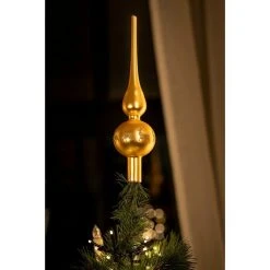 BAUHAUS Christbaumspitze Glas, Gold