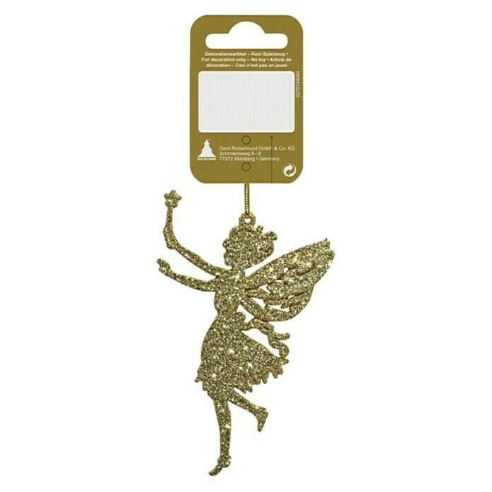 BAUHAUS Christbaumschmuck Fee Glitter Gold Gold, Kunststoff 3 BAUHAUS Christbaumschmuck Fee Glitter Gold Gold, Kunststoff