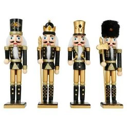 BAUHAUS Dekofigur L X B X H: 4,5 X 6 X 20 Cm, Schwarz, Holz