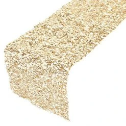BAUHAUS Dekostoff Sparkling Gold, 250 X 30 Cm, 100 % Polyester