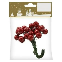 BAUHAUS Dekoartikel Beeren Rot, Kunststoff, 24 Stk.