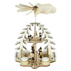 BAUHAUS Teelichthalter Tischpyramide Winterkinder L X B X H: 22 X 22 X 32 Cm -Jalousien Verkäufe 12 1926