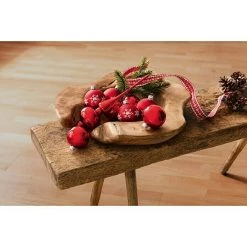 BAUHAUS Weihnachtskugeln Set Mit Spitze 8 Stk., Durchmesser: 6 Cm, Glas, Rot -Jalousien Verkäufe 12 1935