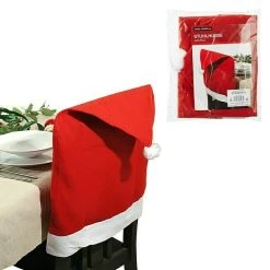 BAUHAUS Stuhlhusse Weihnachtsmütze Rot, Weihnachtsdekoration -Jalousien Verkäufe 12 1954