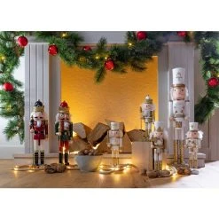 BAUHAUS Dekofigur Nussknacker Höhe: 38 Cm, Holz -Jalousien Verkäufe 12 1967