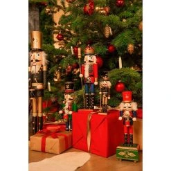 BAUHAUS Dekofigur Nussknacker Höhe: 38 Cm, Holz -Jalousien Verkäufe 12 1969