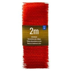 BAUHAUS Dekoartikel Jute Dekoband Rot Rot, Jute