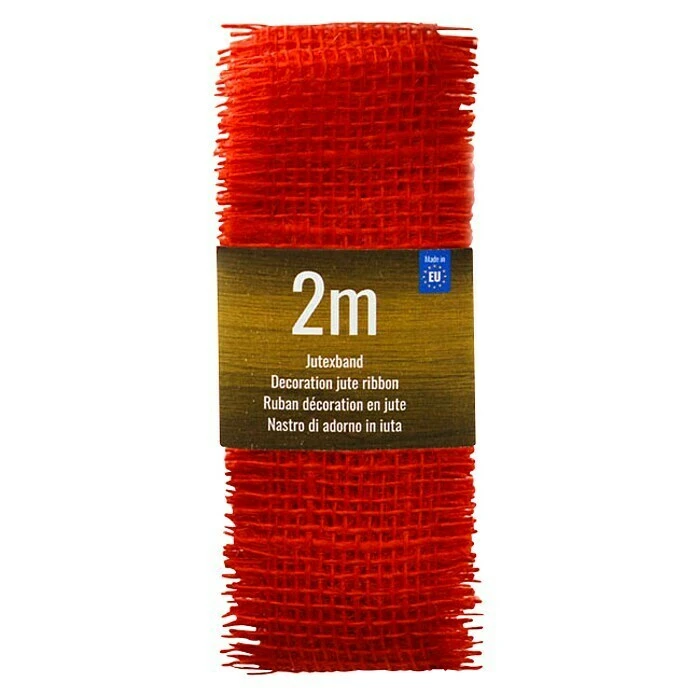 BAUHAUS Dekoartikel Jute Dekoband Rot Rot, Jute 2 BAUHAUS Dekoartikel Jute Dekoband Rot Rot, Jute