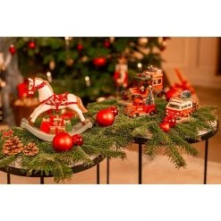 BAUHAUS Dekofigur Weihnachtsbus Höhe: 10 Cm, Metall, Rot -Jalousien Verkäufe 12 1993