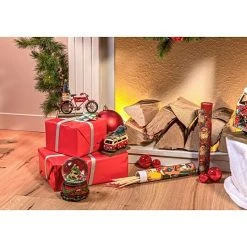 BAUHAUS Dekofigur Weihnachtsbus Höhe: 10 Cm, Metall, Rot -Jalousien Verkäufe 12 1994