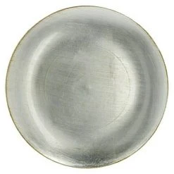 BAUHAUS Deko-Teller Mila Silber, Durchmesser: 33 Cm