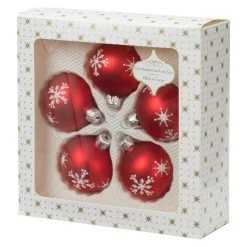 Jalousien Verkäufe 66 BAUHAUS Christbaumkugel Rot, Glas, Durchmesser: 6 Cm