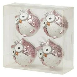Jalousien Verkäufe 20 BAUHAUS Weihnachtskugeln Eule, Durchmesser: 8 Cm
