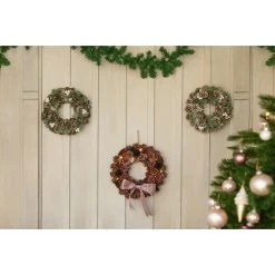 BAUHAUS Dekokranz Mit Tannenzapfen Durchmesser: 40 Cm, Beere -Jalousien Verkäufe 12 277