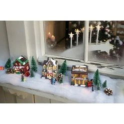 BAUHAUS LED-Weihnachtsleuchte Weihnachtsdorf 17-teilig Batteriebetrieben, Kunststoff 11 BAUHAUS LED-Weihnachtsleuchte Weihnachtsdorf 17-teilig Batteriebetrieben, Kunststoff -Jalousien Verkäufe 12 282