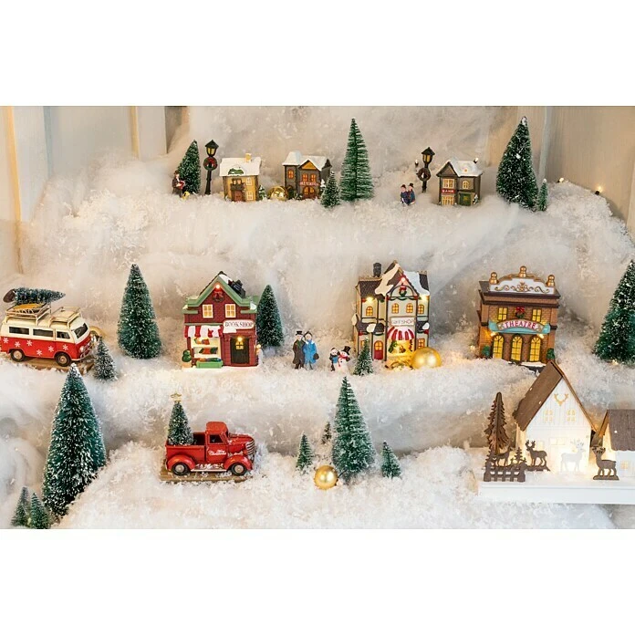 BAUHAUS LED-Weihnachtsleuchte Weihnachtsdorf 17-teilig Batteriebetrieben, Kunststoff 8 BAUHAUS LED-Weihnachtsleuchte Weihnachtsdorf 17-teilig Batteriebetrieben, Kunststoff – Bild 6