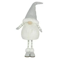 BAUHAUS Weihnachtsmann Wichtel 65 Cm, Weiß/Silber