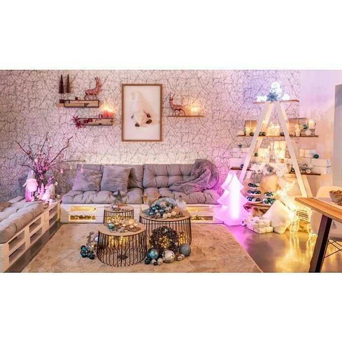 BAUHAUS Dekoelement Federboa Weiß, Federn 6 BAUHAUS Dekoelement Federboa Weiß, Federn – Bild 4