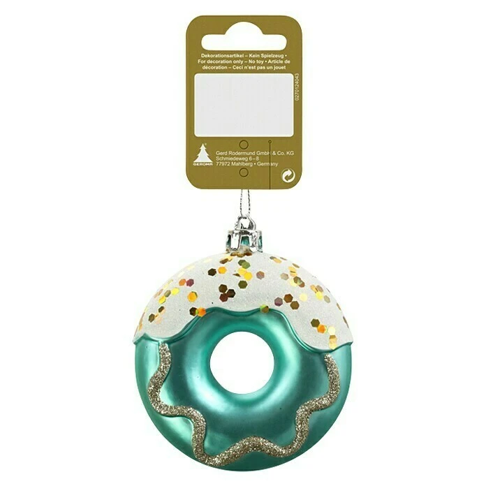 BAUHAUS Christbaumschmuck Donut Türkis, Kunststoff, Rund, 1 Stk. 3 BAUHAUS Christbaumschmuck Donut Türkis, Kunststoff, Rund, 1 Stk.