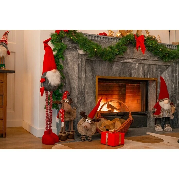 BAUHAUS Weihnachtsmann Wichtel 78 Cm, Rot 7 BAUHAUS Weihnachtsmann Wichtel 78 Cm, Rot – Bild 5