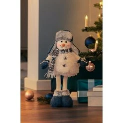 BAUHAUS Dekofigur L X B X H: 24 X 10 X 48 Cm, Weiß, Textil