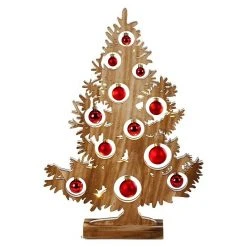 BAUHAUS LED-Weihnachtsleuchte Baum Braun, Holz, Höhe: 50 Cm