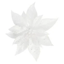 BAUHAUS Christbaumschmuck Christrose Weiß, Kunststoff