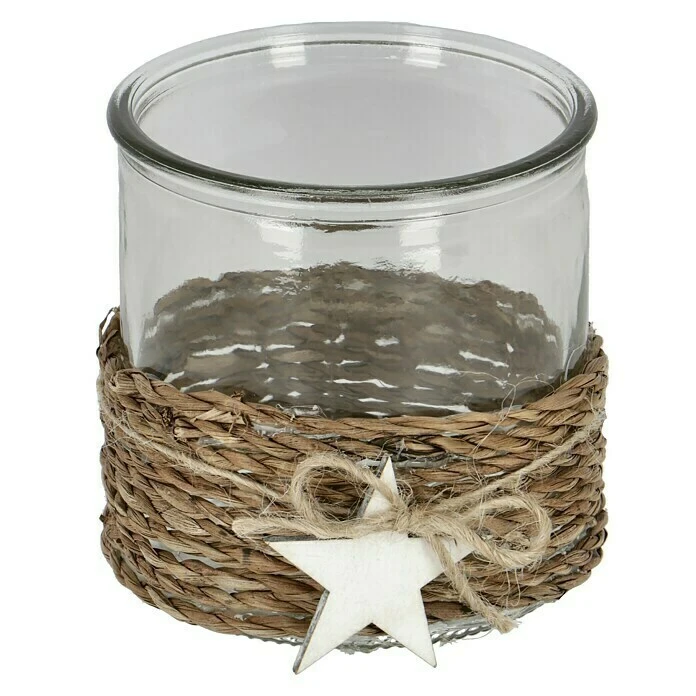 BAUHAUS Windlicht Mit Kordel Ø X H: 10 X 10 Cm, Glas 3 BAUHAUS Windlicht Mit Kordel Ø X H: 10 X 10 Cm, Glas