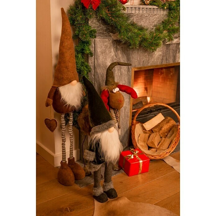 BAUHAUS Weihnachtsmann Wichtel 120 Cm, Ausziehbar, Braun 4 BAUHAUS Weihnachtsmann Wichtel 120 Cm, Ausziehbar, Braun – Bild 2