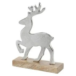 BAUHAUS Dekofigur Höhe: 19 Cm, Natur/Silber