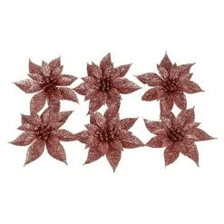 BAUHAUS Dekoblüten Kleine Christrosen Rosa, Kunststoff, Christrose, 6 Stk.