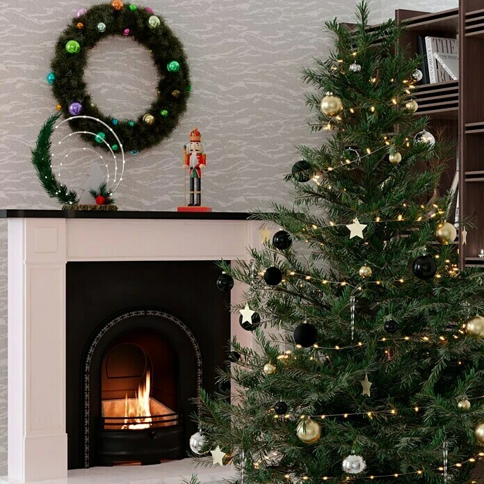 BAUHAUS Weihnachtskugeln 20 Stk., Durchmesser: 6 Cm, Ebony Black, Glas 6 BAUHAUS Weihnachtskugeln 20 Stk., Durchmesser: 6 Cm, Ebony Black, Glas – Bild 4