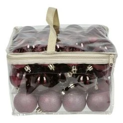 BAUHAUS Christbaumkugel-Mix Bordeaux, Kunststoff, Durchmesser: 6 Cm, 48 Stk. -Jalousien Verkäufe 12 491