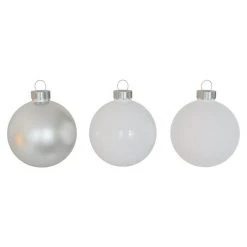 BAUHAUS Christbaumkugel Just White, Glas, Durchmesser: 6 Cm -Jalousien Verkäufe 12 577